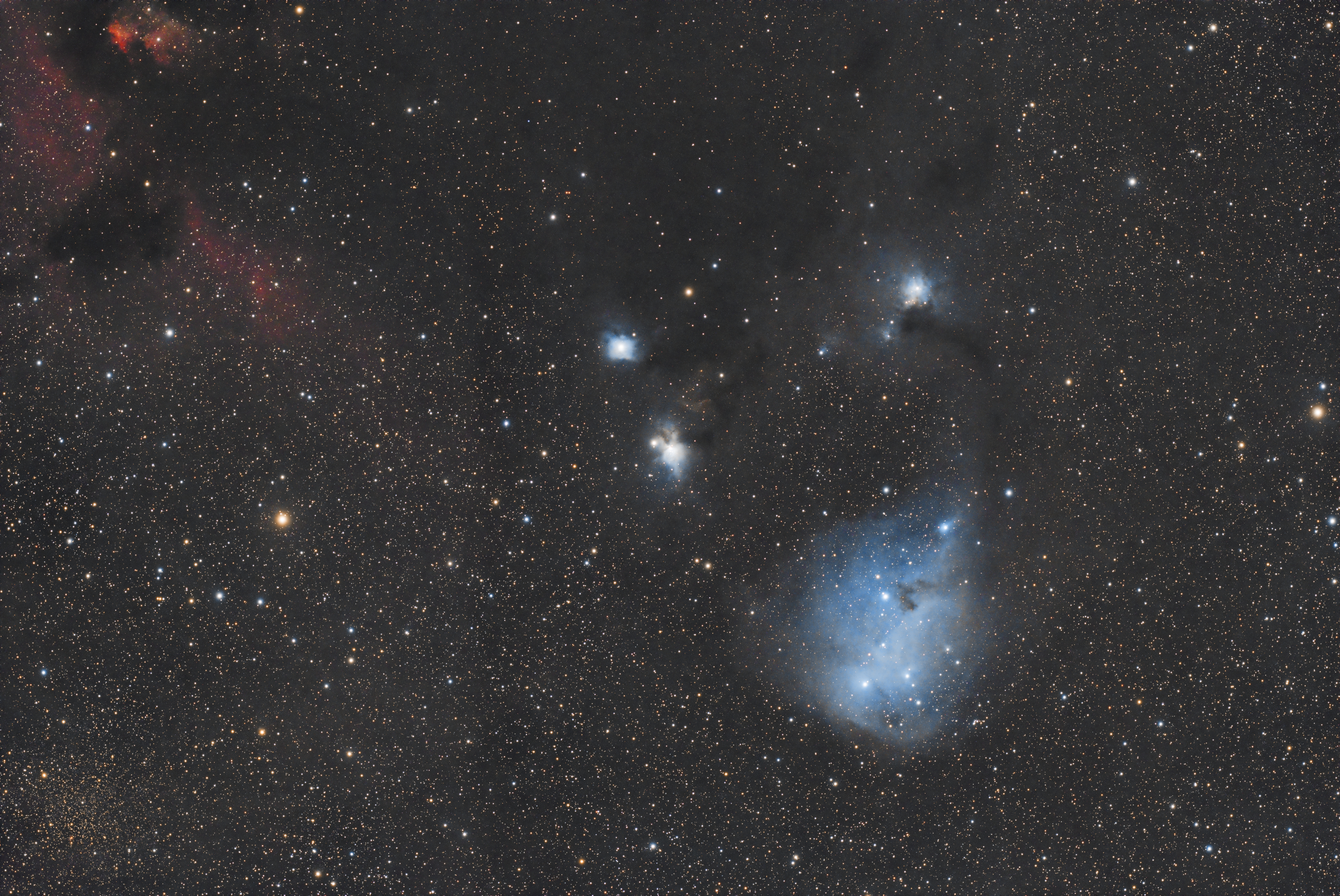 IC2169, IC446, NGC2245 und NGC2247