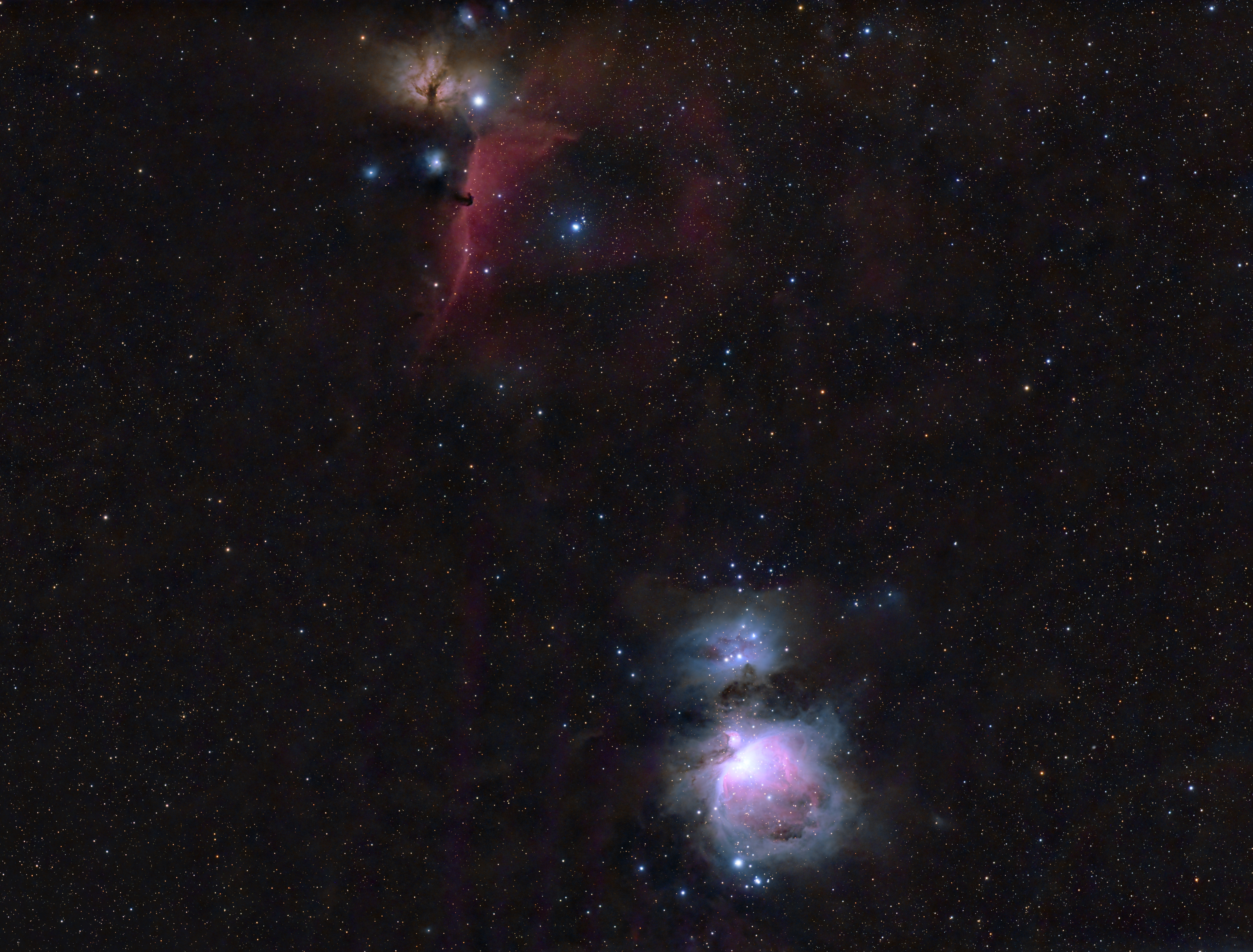 M42, IC434 und NGC2024