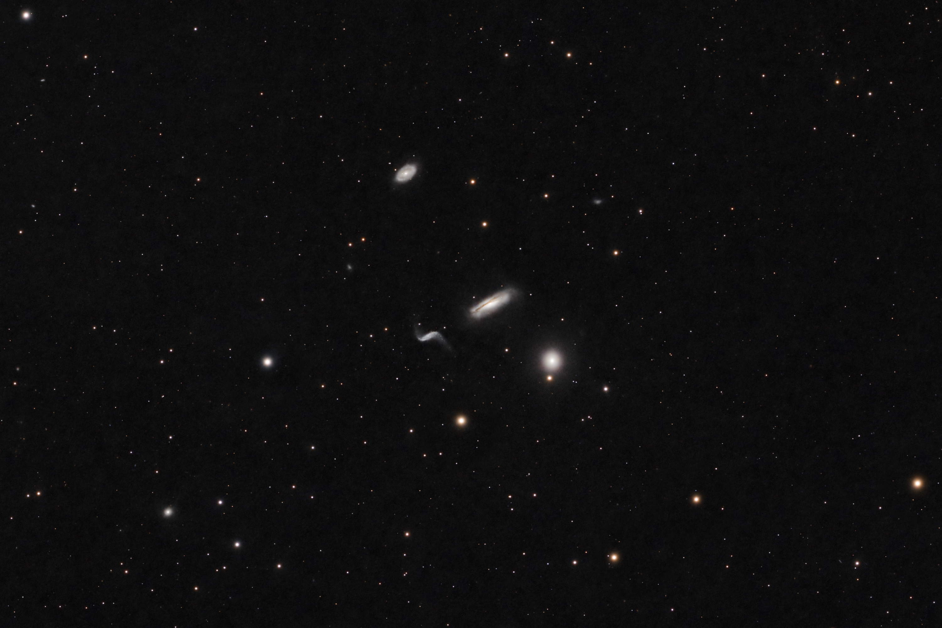 Leo Quartett NGC3185, NGC3187, NGC3190, NGC3193